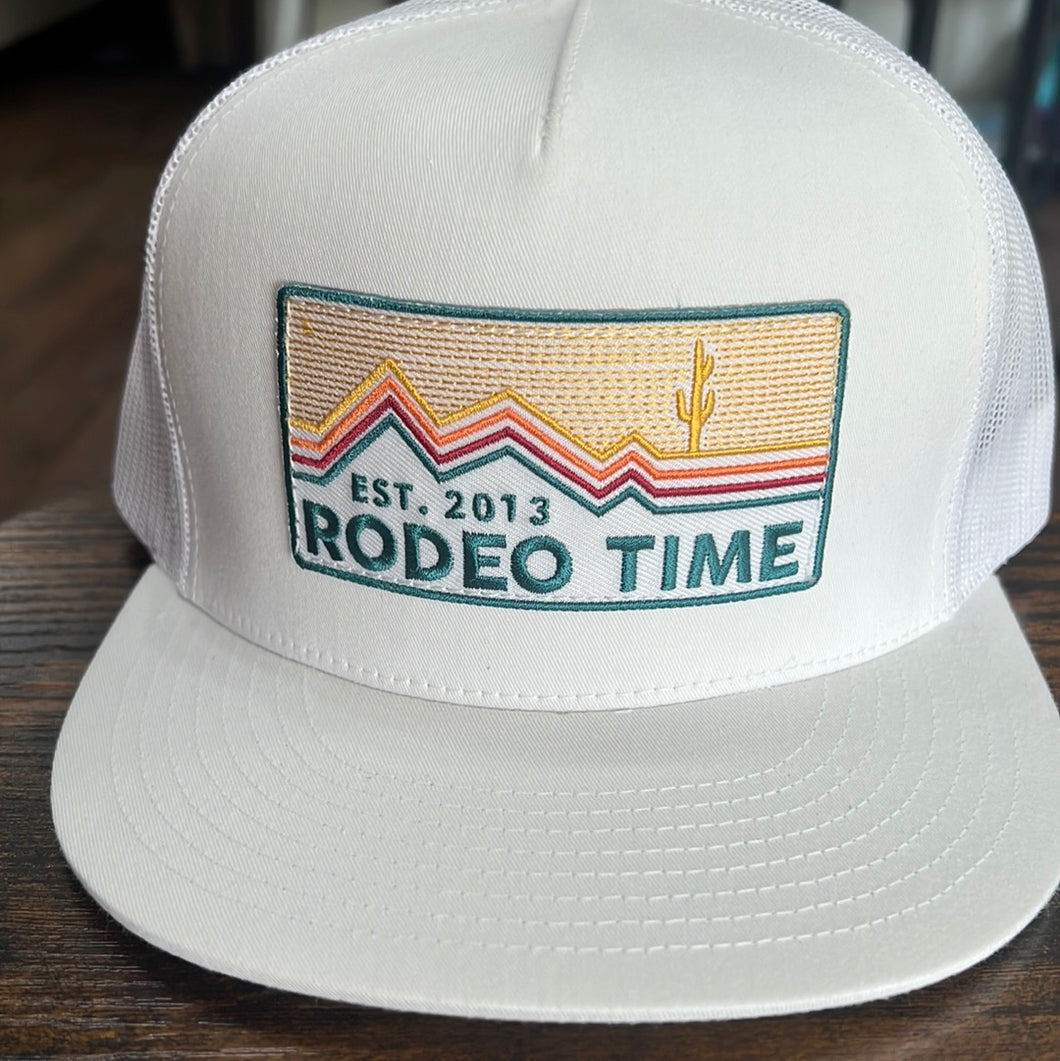 Rodeo Time Flat Bill - White