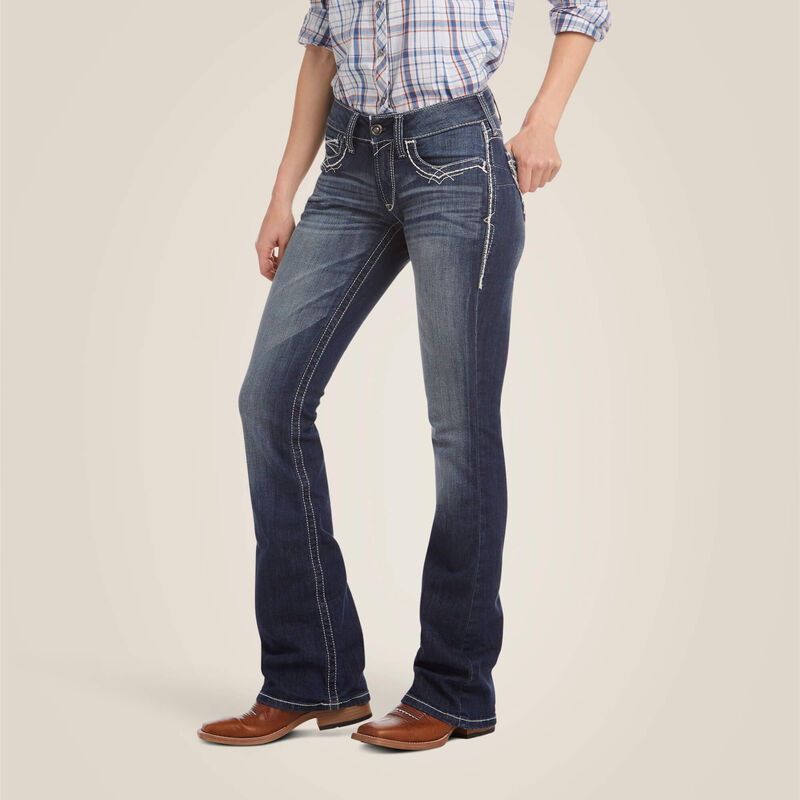 Ariat R.E.A.L. Mid Rise Stretch Entwined Boot Cut Jeans