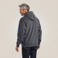 Load image into Gallery viewer, Ariat Men&#39;s Charcoal Heather Logo Hoodie
