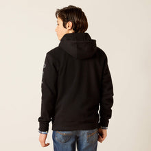 Load image into Gallery viewer, Ariat YOUTH Black Logo Hoodie
