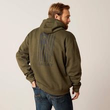 Load image into Gallery viewer, Ariat Men&#39;s Brine Olive Heather Faded Hoodie
