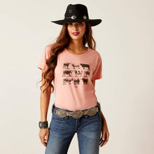 Load image into Gallery viewer, Ariat Women&#39;s Cow Chart T-shirt

