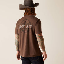 Load image into Gallery viewer, Ariat Men&#39;s Brown Heather Outline Circle Tee
