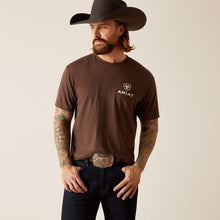 Load image into Gallery viewer, Ariat Men&#39;s Brown Heather Outline Circle Tee
