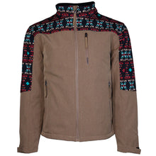 Load image into Gallery viewer, Hooey YOUTH Tan Aztec Softshell Jacket
