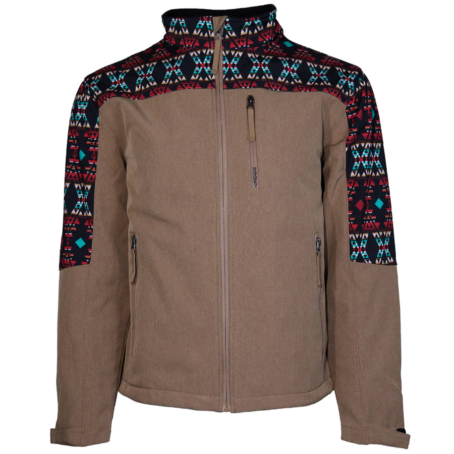 Hooey YOUTH Tan Aztec Softshell Jacket