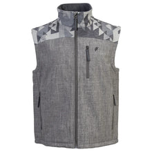 Load image into Gallery viewer, Hooey Men&#39;s Grey/Aztec Softshell Vest
