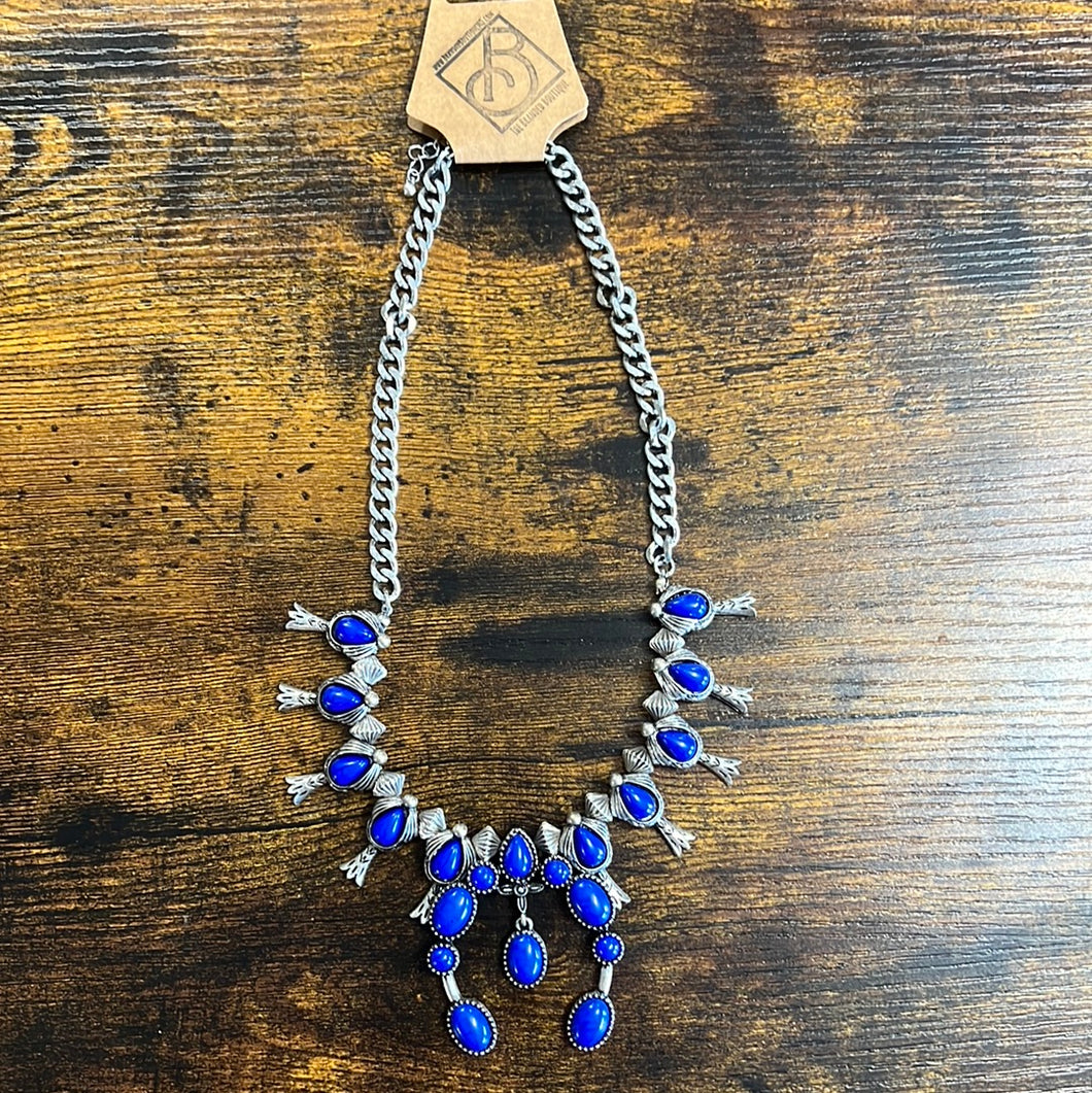 Blue Squash Necklace