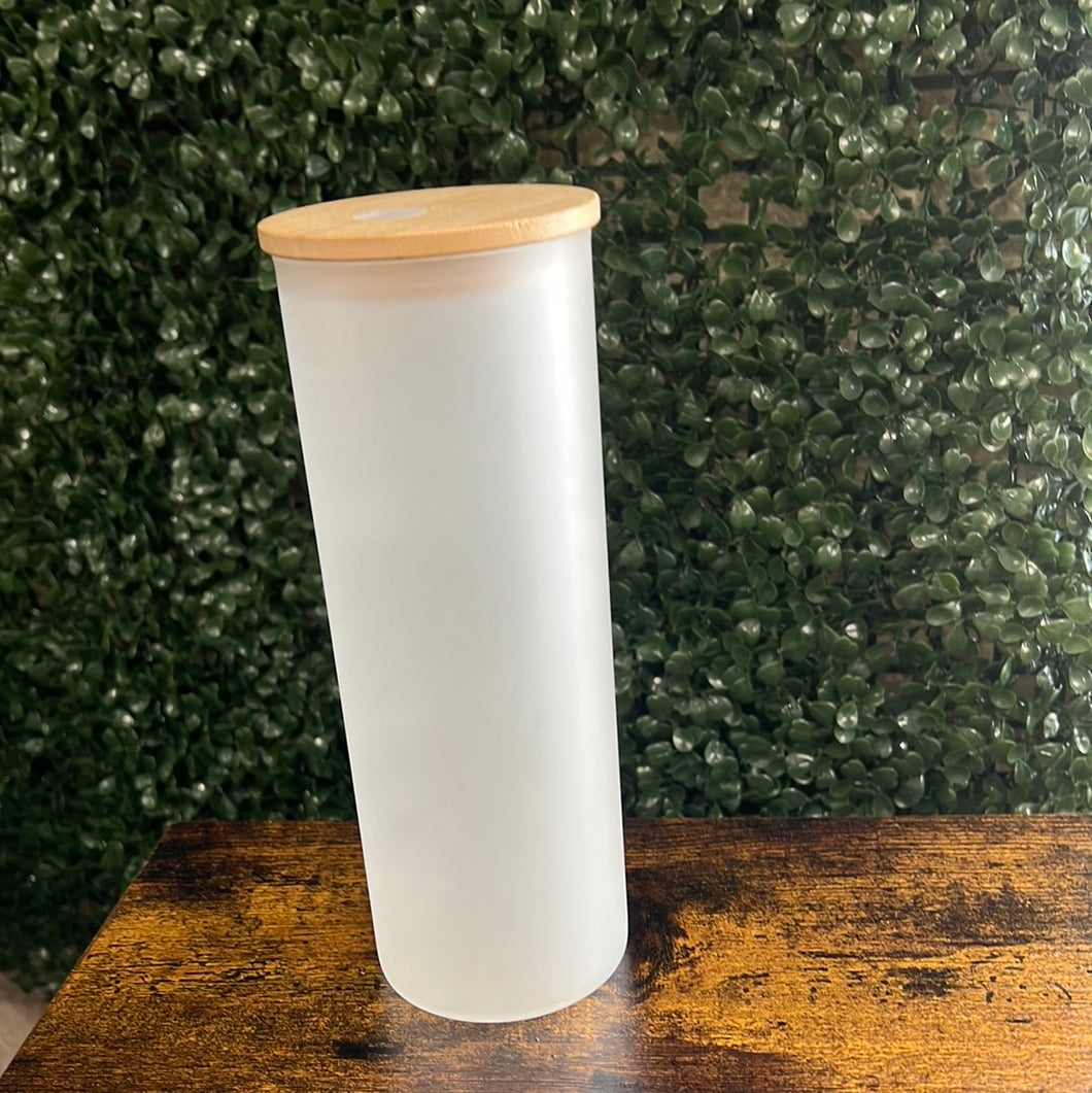 Frosted Bamboo Lid Cup 25oz
