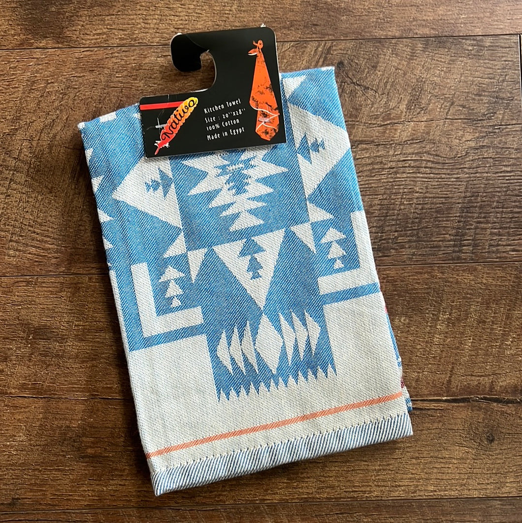 Turquoise Aztec Kitchen Towel