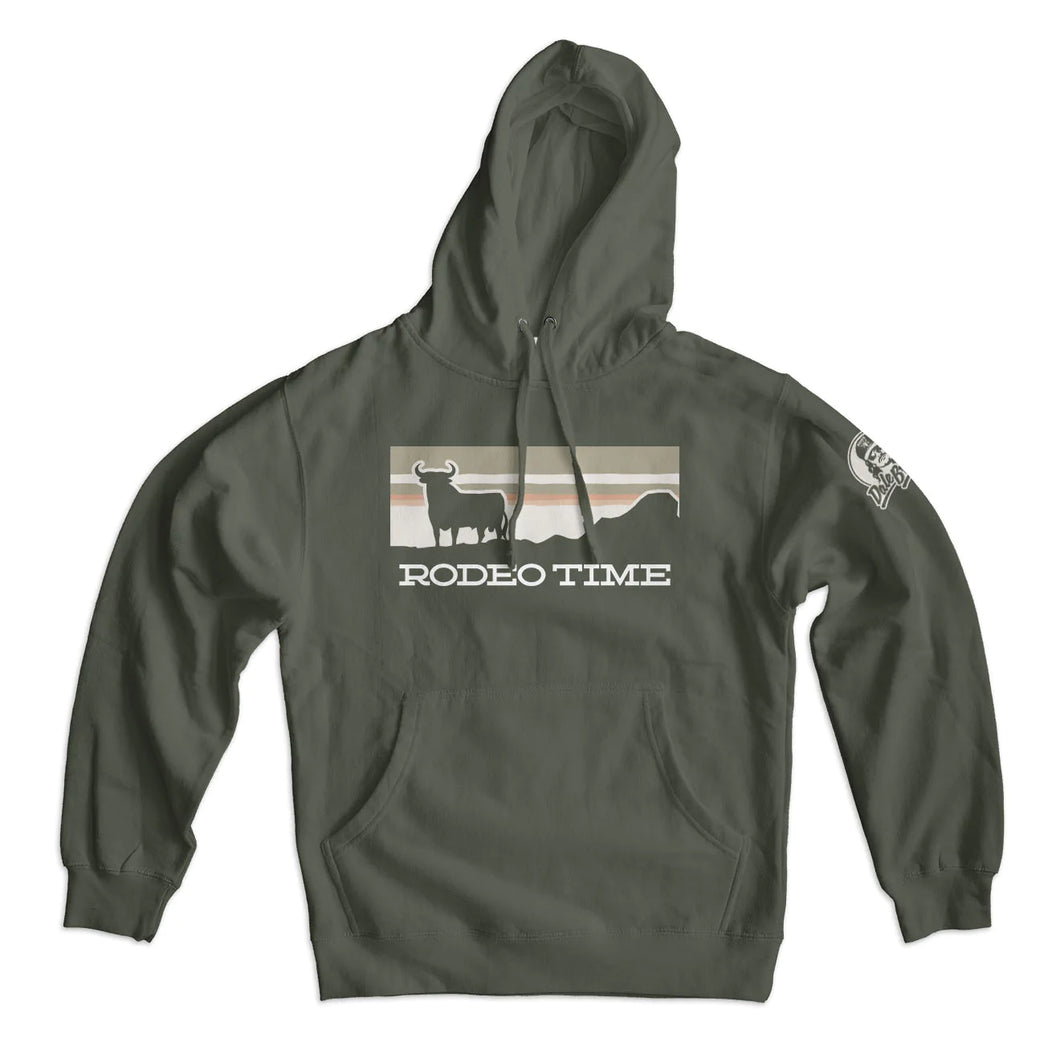 Rodeo Time Sunset Hoodie Green- DB