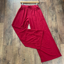Load image into Gallery viewer, Crimson Palazzo Pants
