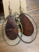 Load image into Gallery viewer, Wood Drop Earrings
