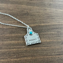 Load image into Gallery viewer, Blessed Cowtag Necklace
