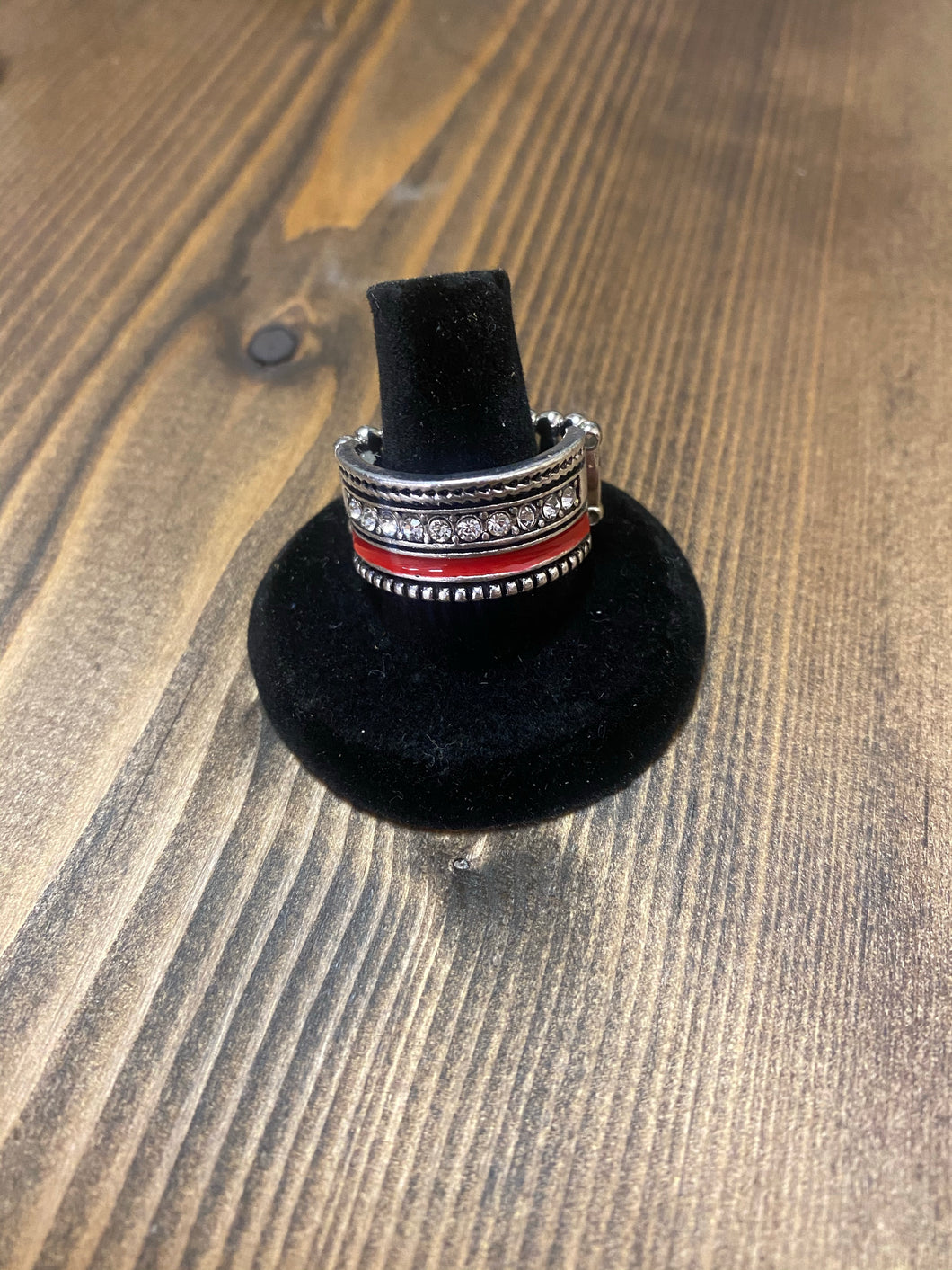 Red/ Silver Ring