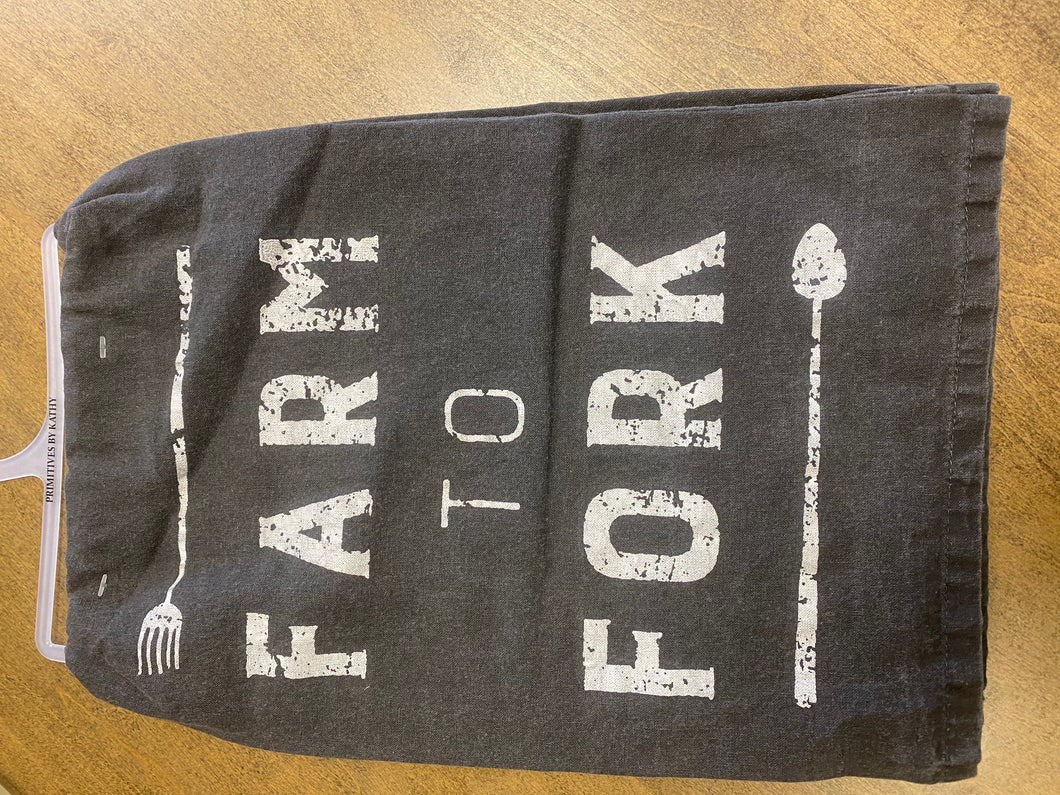 Farm To Fork Tea Towel